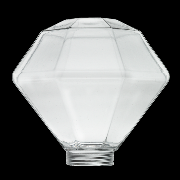 Diamant glas 100mm klar 31,5mm gänga